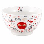 Red Owl Porcelain Bowl 480 ml