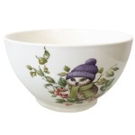 Faye Winter Owl Stoneware Bowl 480 ml Forest Design