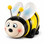 Bee ceramic money box with stopper