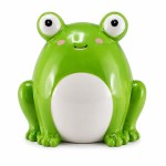 Ceramic frog money box with stopper