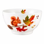 Autumn Squirrel Porcelain Bowl 480 ml
