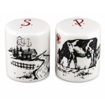 Faye cow and farmhouse salt and pepper shakers