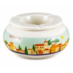 Moroccan Ceramic Ashtray Provence Village Design 15 cm