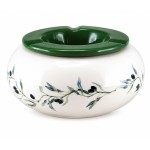 Moroccan Ceramic Ashtray Olive Branch Design 15 cm