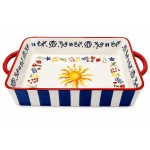 Mediterranean sun ceramic baking dish Faye