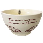 Faye Camargue Stoneware Bowl 480 ml Beige Burgundy