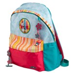 Diddl school backpack blue flowers and charms 38 cm