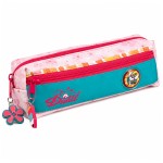 Diddlina Pink School Pencil Case with 2 Compartments