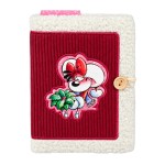 Diddlina winter notebook with soft burgundy cover 15.5 cm