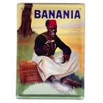 Banania large metal plate