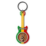 Jamaica Peace Guitar Keyring