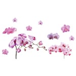 Pink Orchid Wall Sticker 70 x 50 cm