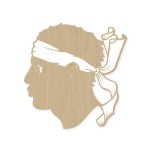 Wood wall decoration Moor�s head laser cut � 30 cm