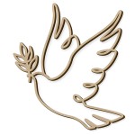 Peace Dove Wooden Wall Decor � 40 � 40 cm