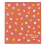 Grandma Fleece Throw Coral Floral Design French Message