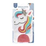 Childrens Hot Water Bottle  White Fur Unicorn