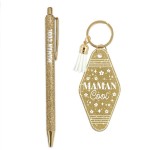 Gift Set "Cool Mum" � Glitter Pen & Keyring