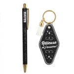 Gift Set "Grumpy and Proud!" � Glitter Pen & Keyring