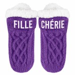 Beloved Daughter Glitter Indoor Ankle Socks