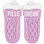 Beloved Daughter Glitter Indoor Ankle Socks