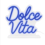 Dolce Vita Blue LED Neon Lamp USB