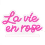 La vie en rose Pink LED Neon Lamp USB