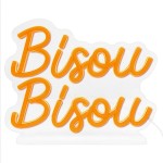 Bisou Bisou Orange LED Neon Lamp USB
