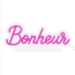Bonheur Pink LED Neon Lamp USB