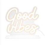 Good Vibes Warm White LED Neon Lamp USB