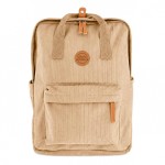 Ribbed Effect Backpack with Laptop Compartment 41 cm