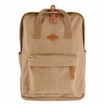 Ribbed Effect Backpack with Laptop Compartment 41 cm