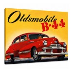 Oldsmobile B-44 retro car canvas wall art 50 x 40 cm