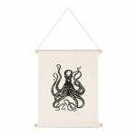 Octopus hanging wall canvas 45 x 35 cm
