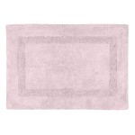 Powder pink cotton bath mat  50 x 80 cm