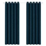 Antonin petrol blue curtain 140 x 260 cm