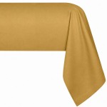 �lys�e Percale Cotton Bolster Pillowcase 45 x 185 cm Mustard