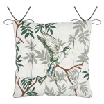 Botanys Reversible Chair Cushion Ecru 38x38 cm