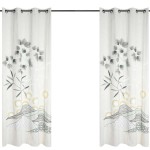 Yuki Natural Curtain 140x260 cm Eyelet Panel