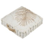 Casablanca natural palm leaf floor cushion � 45 x 45 x 10 cm