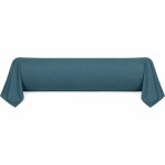 �lys�e petrol blue bolster pillowcase 45 x 185 cm cotton