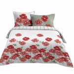 Duvet cover set 240x220 cm Florence red 100% cotton