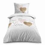 Duvet cover set 140x200 cm Lovers natural 100% cotton