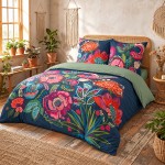 Bellissima floral duvet cover set 260x240 cm 100% cotton