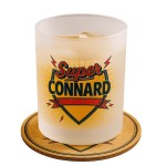 Frosted Glass with Coaster Super Connard  CBKration