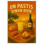 Metal Sign A Pastis or Nothing  30.5 x 20 cm