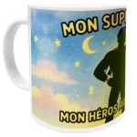 White Ceramic Mug  Mon Super Papa, mon hros au quotidien
