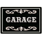 Metal Door Sign  Garage
