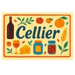 Metal Pantry Door Sign