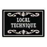 Metal door plaque Technical Room  CBKration