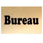 Metal gold door sign  Office  CBKration